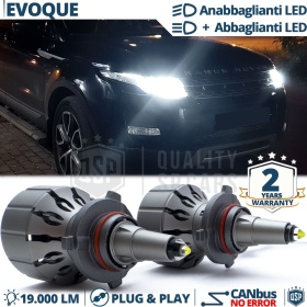 Kit Lampadine LED HB3 Per RANGE ROVER EVOQUE 2011-15 Anabbaglianti + Abbaglianti | 19000LM
