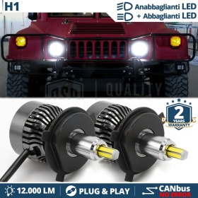 Kit LED para HUMMER H1 Luces de Cruce + Carretera | 6500K 12000LM CANbus