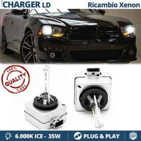 2x Bombillas Xenon D3S de Repuesto para DODGE CHARGER 4 LD 11-14 Luz 6.000K Blanco Frio Lámpara 35W