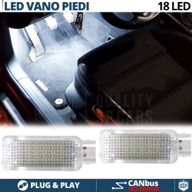 2 Luces de Pies LED para Audi | Luces Interiores Coche BLANCAS | CANbus NO Errores