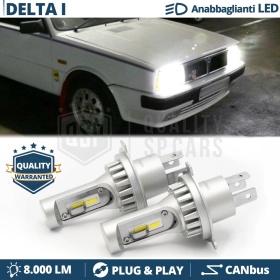 Kit Led H4 para LANCIA DELTA 1 Luces de Cruce + Carretera 6500K 8000LM | Plug & Play CANbus