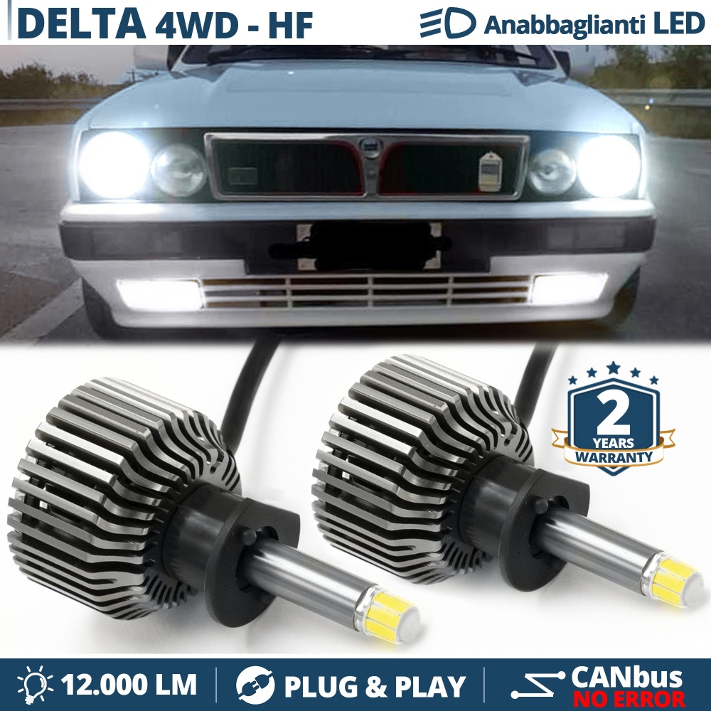 KIT LED H1 para LANCIA DELTA HF Luces de Cruce | Luz Blanca 6500K 12000LM | CANbus SIN error