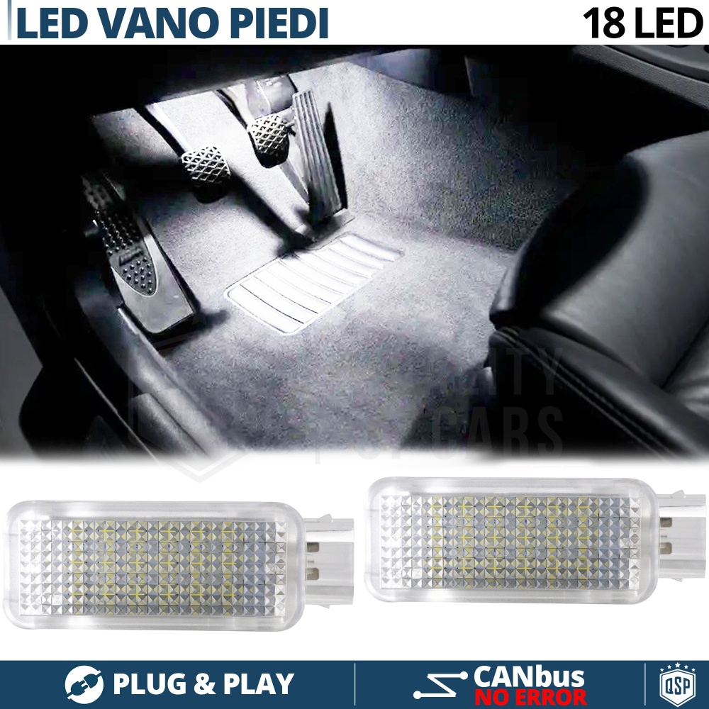 2 Luces de Pies LED para BMW | Luces Interiores Coche BLANCAS | CANbus NO Errores