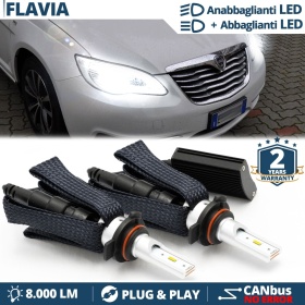 Kit LED HIR2-HIR para LANCIA FLAVIA | Luces de Cruce + Carretera LED | CANbus 6500K