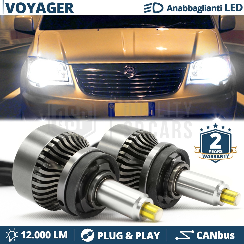 Kit LED H11 para LANCIA VOYAGER Luces de Cruce Lenticulares | CANbus  6500K 12000LM
