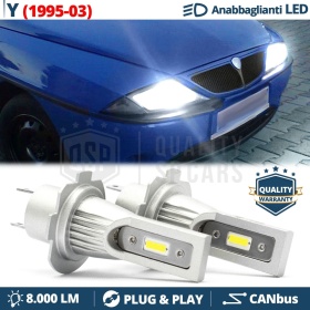 Luces de Cruce LED H7 para LANCIA Y | Bombillas Led CANbus Luz Potente Blanca 6500K 8000LM