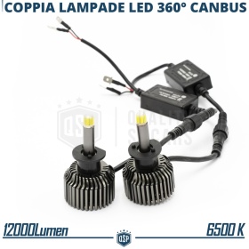 KIT LED H1 para LANCIA YPSILON 843 (desde 2010) Luces de Cruce Lenticulares | Luz Blanca 12000LM | CANbus