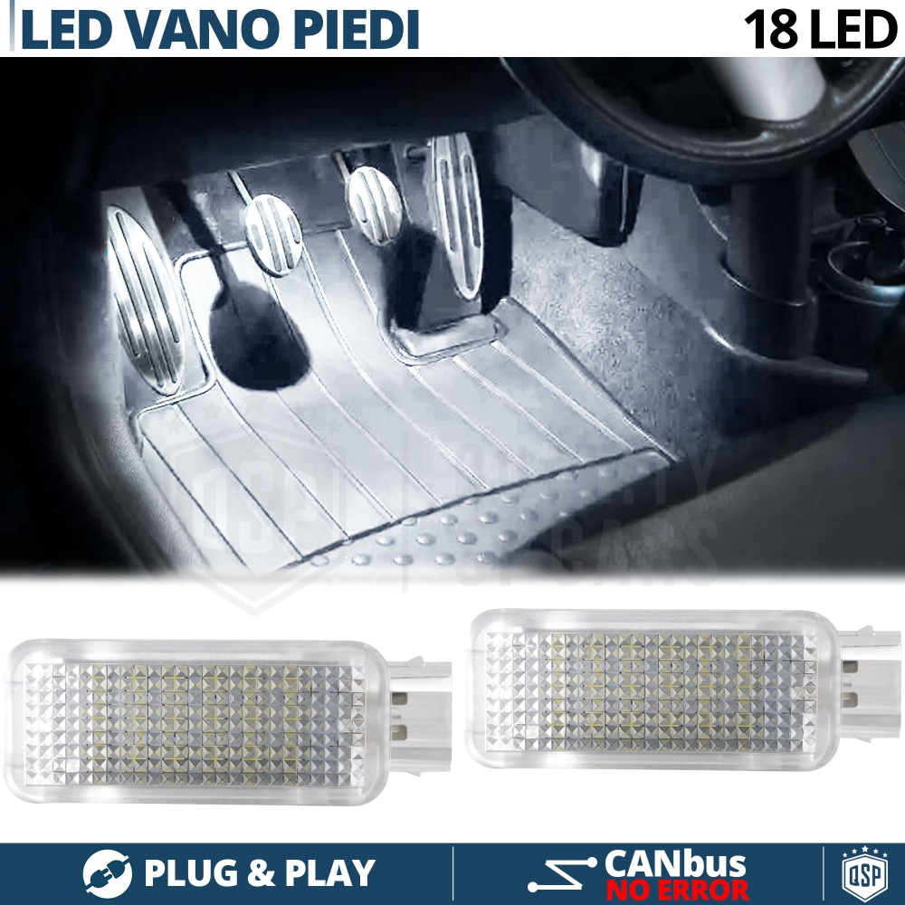 2 Luces de Pies LED para MINI | Luces Interiores Coche BLANCAS | CANbus NO Errores
