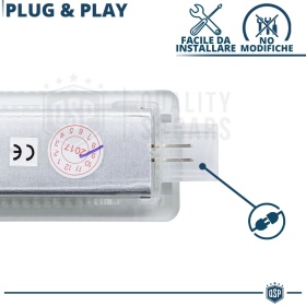 2 Luces de Pies LED para MINI | Luces Interiores Coche BLANCAS | CANbus NO Errores