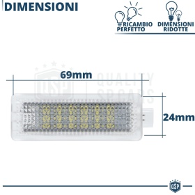 2 Luces de Maletero LED para MINI | Luces Interiores Coche BLANCAS | CANbus NO Errores