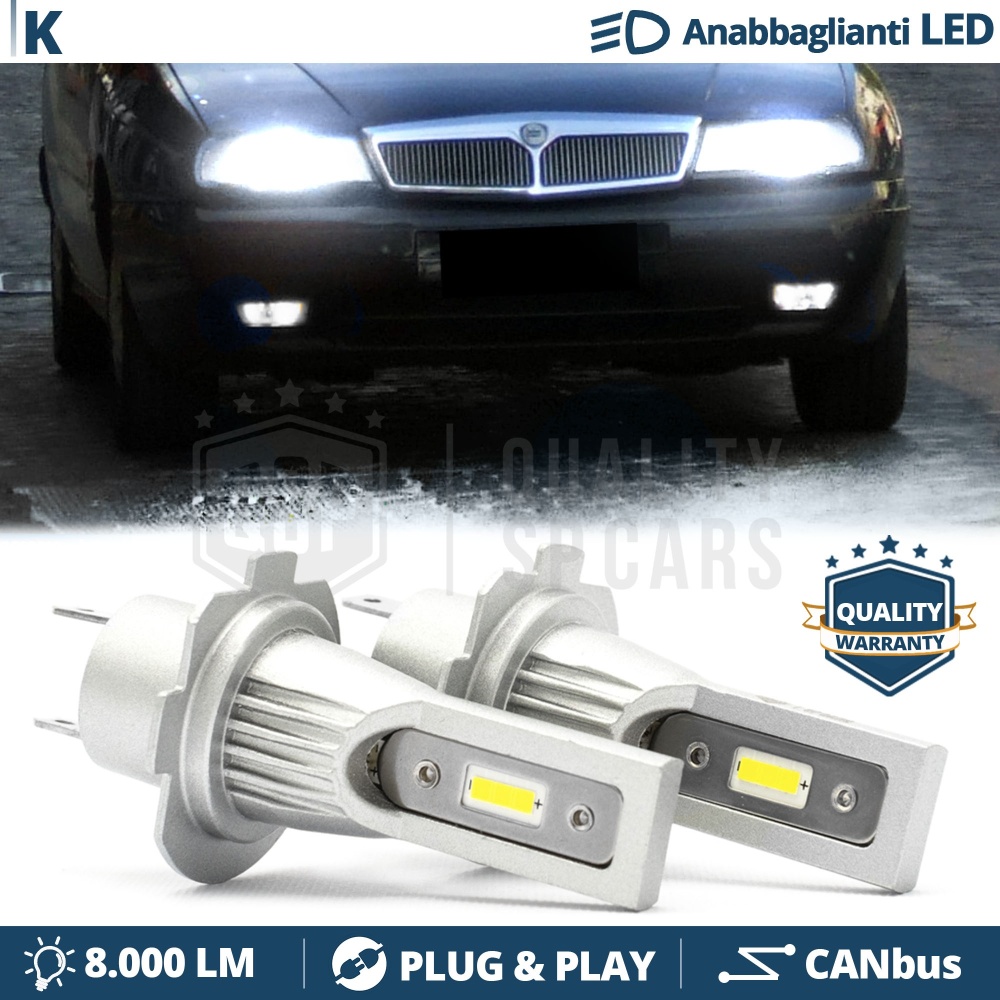 Kit LED H7 per LANCIA Kappa Luci Anabbaglianti Bianche CANbus 6500K 8000LM | Plug & Play Kit LED H7 per LANCIA Kappa Luci Anabbaglianti Bianche CANbus 6500K 8000LM | Plug & Play