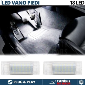 2 LED Fußraum Beleuchtung für BMW | Led Innenbeleuchtung Weißes Eis 6500K CANbus Keine Fehler