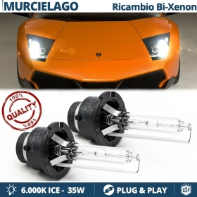 2x Bombillas Bi-Xenon de Repuesto para LAMBORGHINI MURCIÉLAGO Luz Blanca 6000K 35W