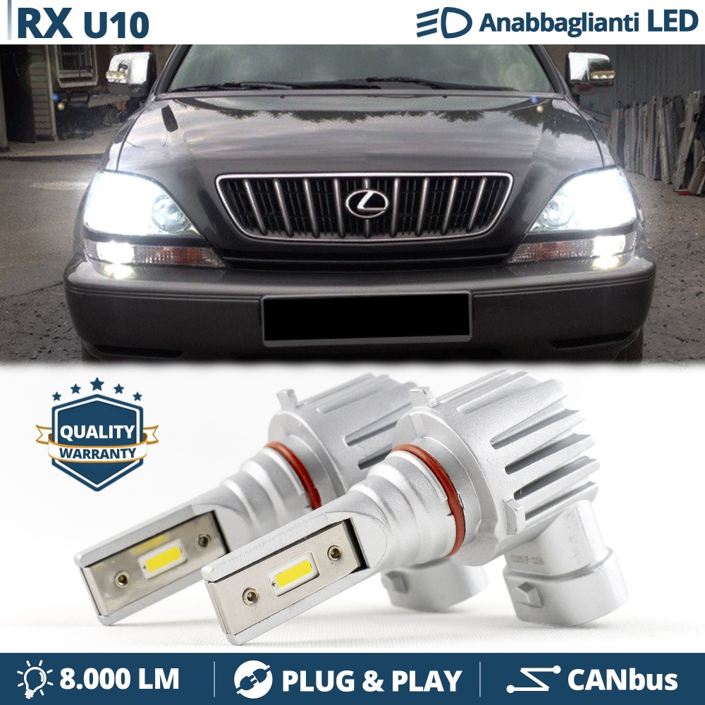 HB4 LED Low Beam for LEXUS RX XU10 | CANbus Led Bulbs White Ice 6500K 8000LM | Plug & Play HB4 LED Low Beam for LEXUS RX XU10 | CANbus Led Bulbs White Ice 6500K 8000LM | Plug & Play