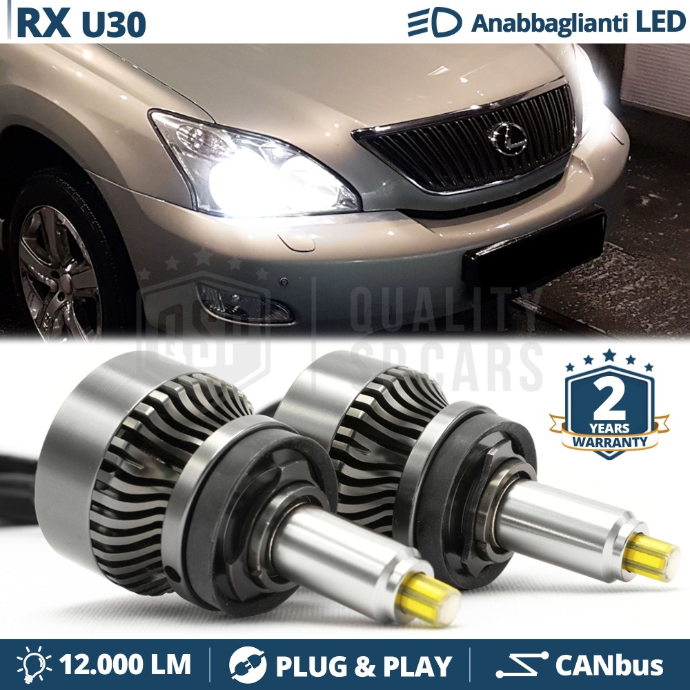 Kit LED H11 para LEXUS RX XU30 Luces de Cruce | Bombillas CANbus Blanco Frio 6500K 12000LM