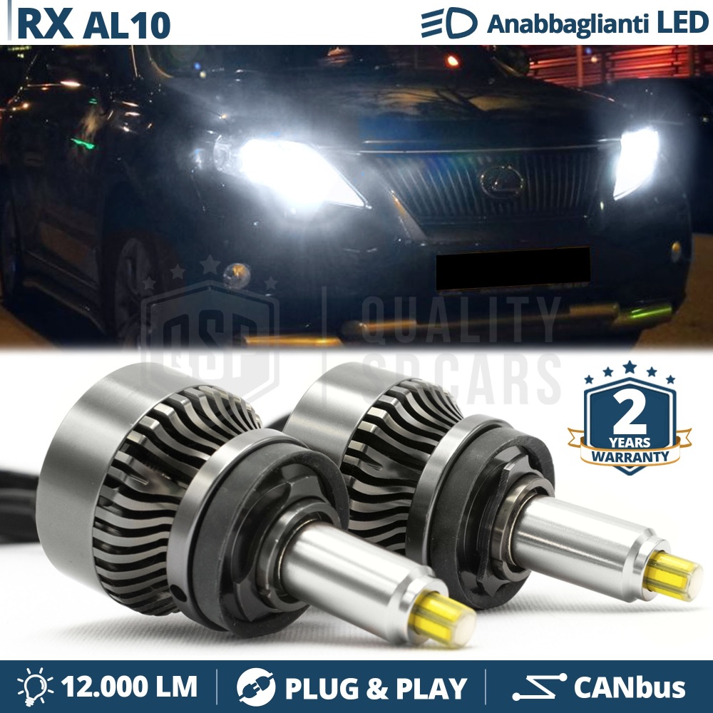 Kit LED H11 para LEXUS RX AL10 Luces de Cruce | Bombillas CANbus Blanco Frio 6500K 12000LM