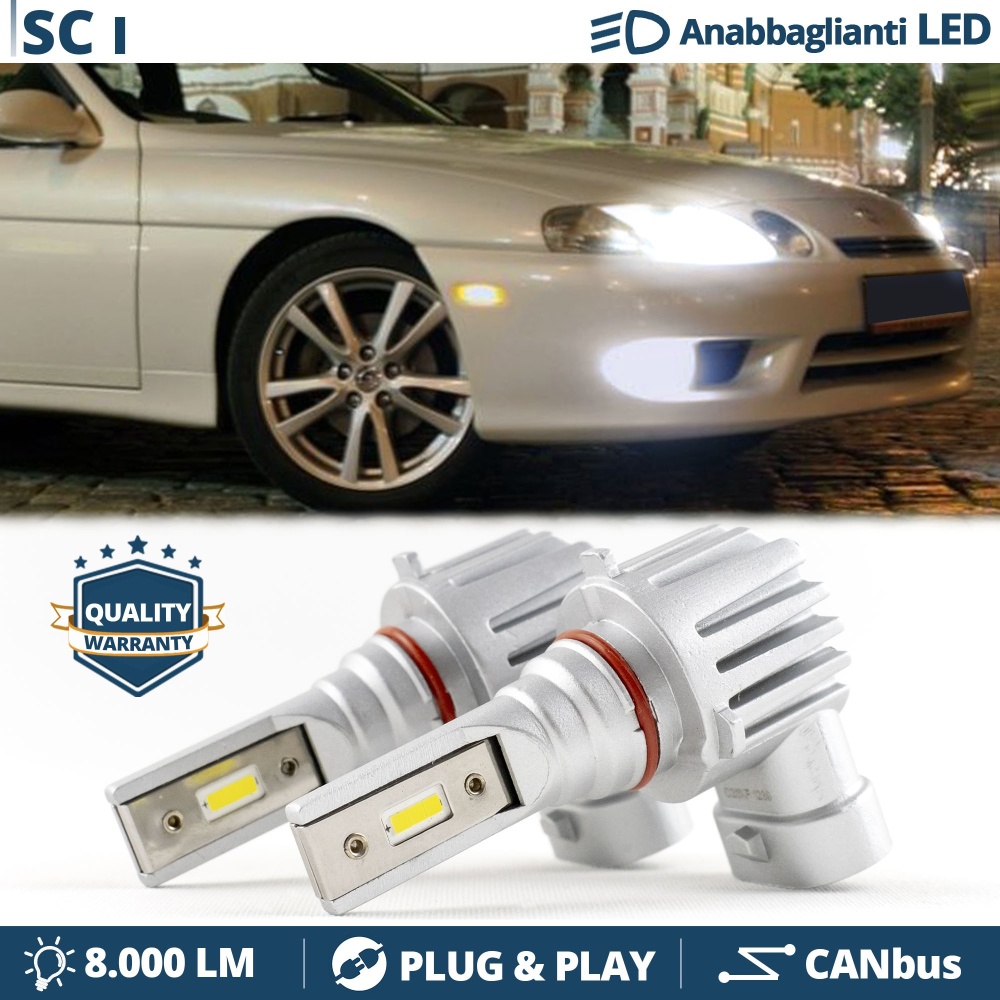 9006 LED Low Beam for LEXUS SC | CANbus Led Bulbs White Ice 6500K 8000LM | Plug & Play 9006 LED Low Beam for LEXUS SC | CANbus Led Bulbs White Ice 6500K 8000LM | Plug & Play