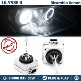 2x Bombillas Xenon D1S de Repuesto para FIAT ULYSSE II Luz 6.000K Blanco Frio Lámpara 35W