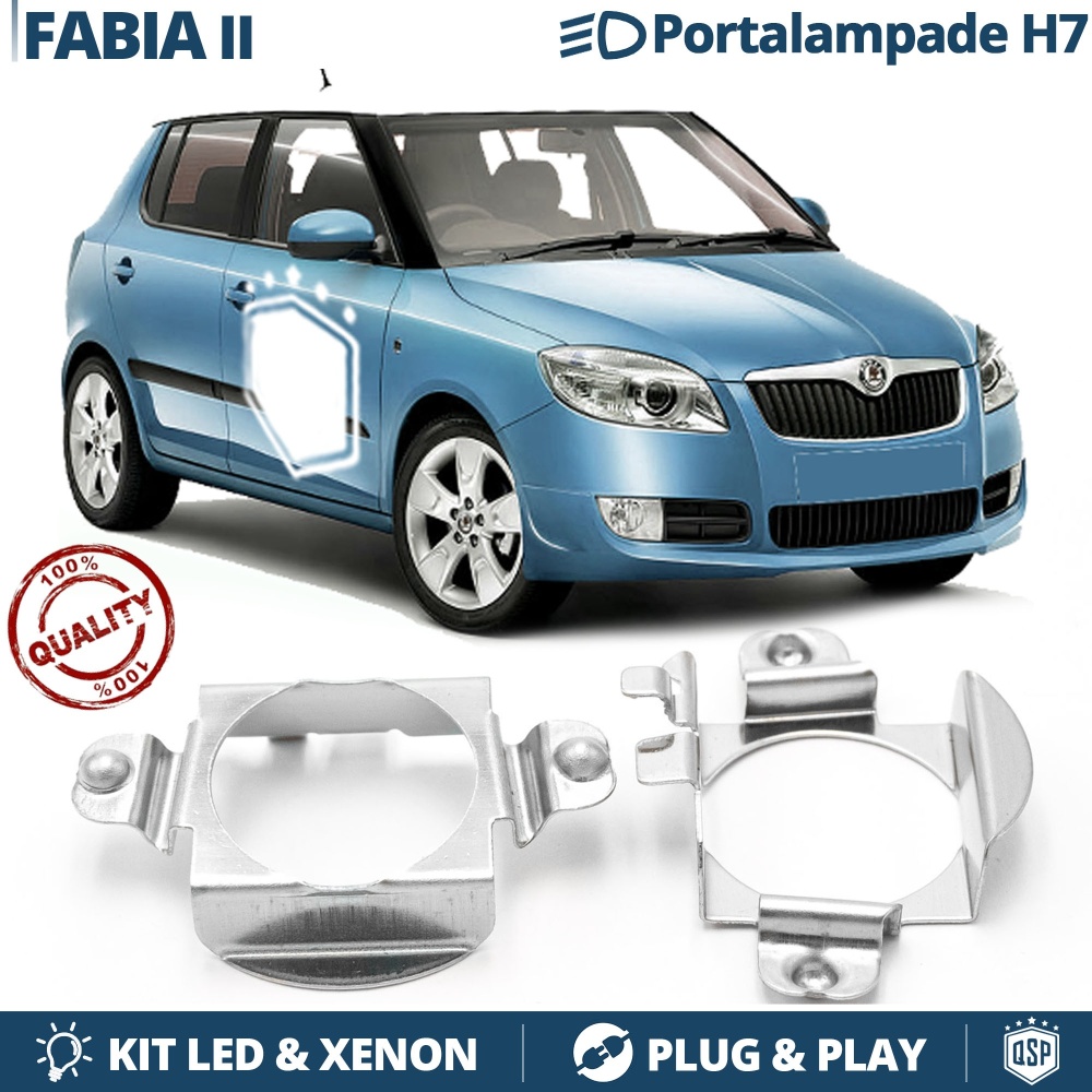 2 Adapters Bulbs Holder for LED KIT H7 Installation for SKODA FABIA 2 (07-14) 2 Adapters Bulbs Holder for LED KIT H7 Installation for SKODA FABIA 2 (07-14)