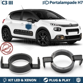 2X Adaptatores del Retenedor Soporte Bombilla para Montaje KIT LED H7 para CITROEN C3 3 (desde 2016)