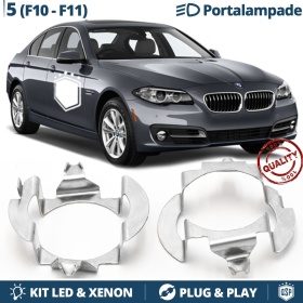 2X Adaptatores del Retenedor Soporte Bombilla para Montaje KIT LED H7 para BMW Serie 5 F10 F11 (10-17)