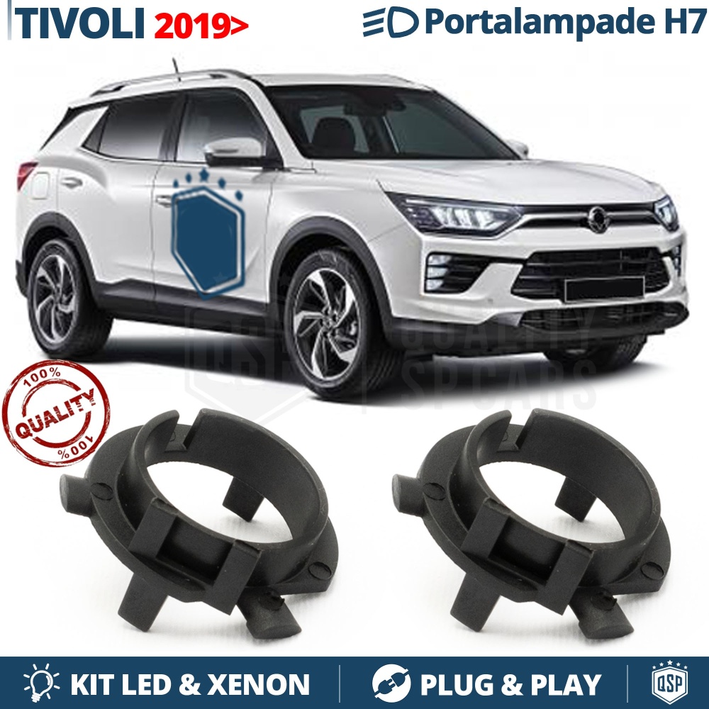 2X Adaptatores del Retenedor Soporte Bombilla H7 para SSANGYONG TIVOLI X100, X150 para Montaje KIT LED 2X Adaptatores del Retenedor Soporte Bombilla H7 para SSANGYONG TIVOLI X100, X150 para Montaje KIT LED