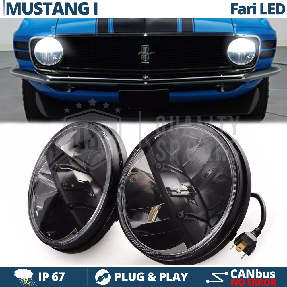 2 Faros Delanteros LED 7" para FORD MUSTANG MK1 6500K | Luces de Cruce + Carretera 2 Faros Delanteros LED 7" para FORD MUSTANG MK1 6500K | Luces de Cruce + Carretera