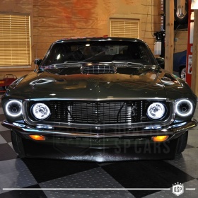FAROS LED Angel Eyes para FORD MUSTANG MK1, Luz Blanca 6500K | APROBADO