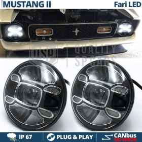 2 Faros Delanteros LED 7" para FORD MUSTANG 2 6500K | Luces de Cruce + Carretera + Posición