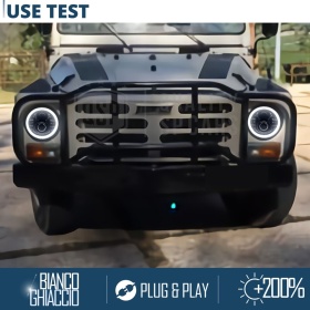 FAROS LED Angel Eyes para FIAT CAMPAGNOLA, Luz Blanca 6500K | APROBADO