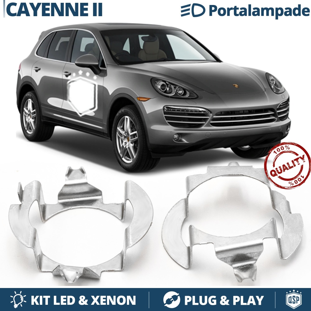 2X Scheinwerfer Lampe Halter Adapter KIT H7 LED-Halterung für PORSCHE CAYENNE 2 (10-14) 2X Scheinwerfer Lampe Halter Adapter KIT H7 LED-Halterung für PORSCHE CAYENNE 2 (10-14)