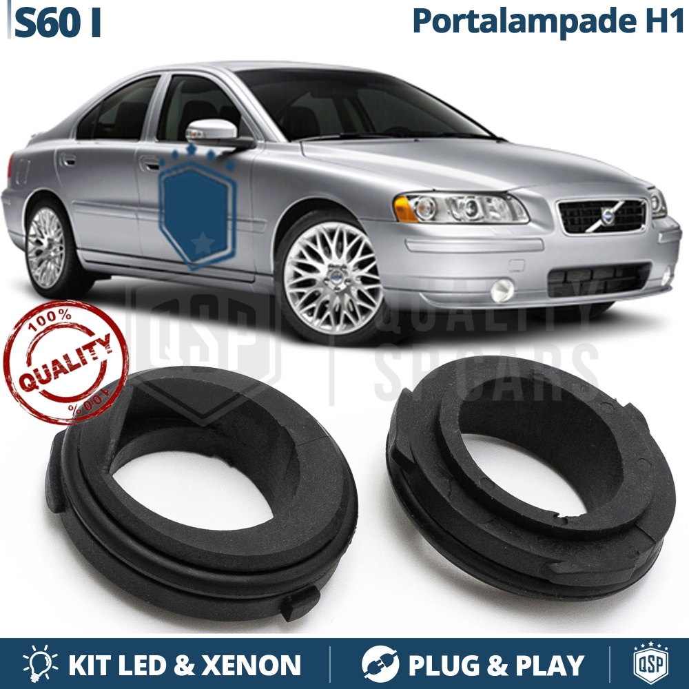2 Adaptadores Soporte Bombillas H1 para Volvo S60 1 (00-09) Para Montaje KIT LED Xenon 2 Adaptadores Soporte Bombillas H1 para Volvo S60 1 (00-09) Para Montaje KIT LED Xenon