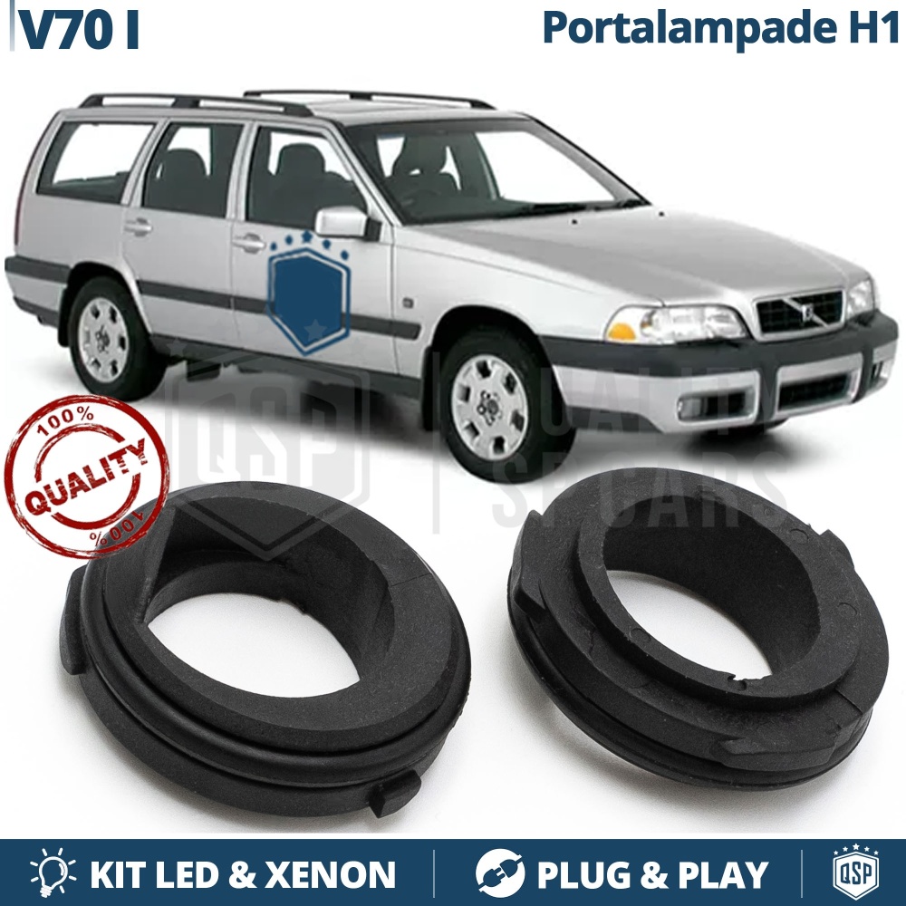 2 Adaptadores Soporte Bombillas H1 para Volvo V70 1 (96-00) Para Montaje KIT LED Xenon 2 Adaptadores Soporte Bombillas H1 para Volvo V70 1 (96-00) Para Montaje KIT LED Xenon