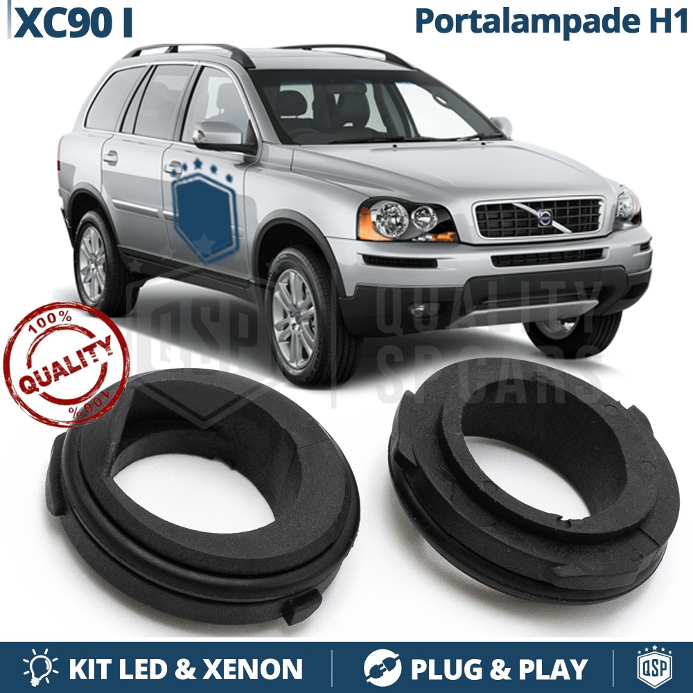 2 Adaptadores Soporte Bombillas H1 para Volvo XC90 (desde 2002) Para Montaje KIT LED Xenon 2 Adaptadores Soporte Bombillas H1 para Volvo XC90 (desde 2002) Para Montaje KIT LED Xenon
