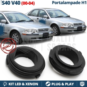 2 Adattatori Portalampada H3 per Volvo S40 1, V40 Restyling per Montaggio Kit LED Xenon