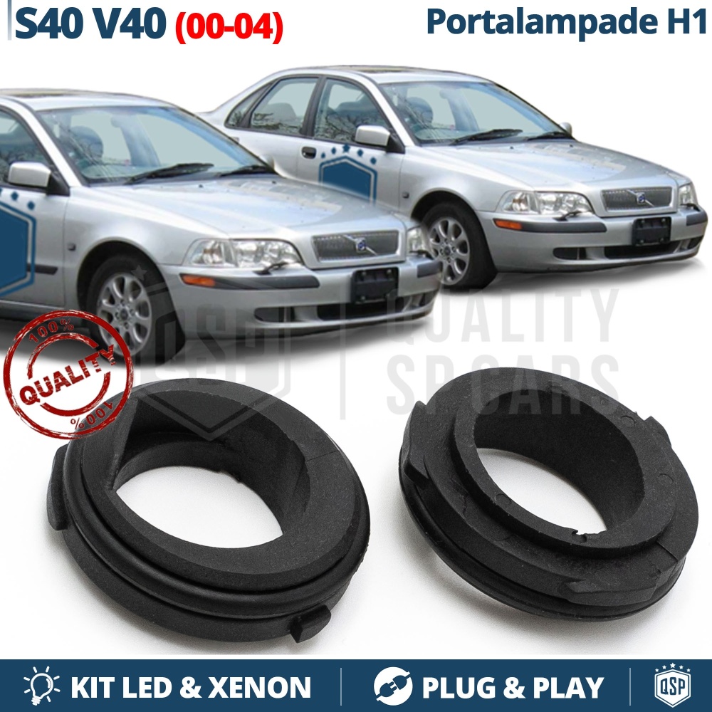 2pcs H3 Bulb Holder Adapters for Volvo S40 1, V40 Facelift for LED Bulbs and Xenon Kit Installation 2pcs H3 Bulb Holder Adapters for Volvo S40 1, V40 Facelift for LED Bulbs and Xenon Kit Installation