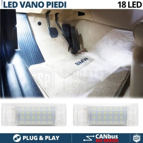2 LED Fußraum Beleuchtung für BMW 3ER GT F34 | Led Innenbeleuchtung Weißes Eis 6500K CANbus