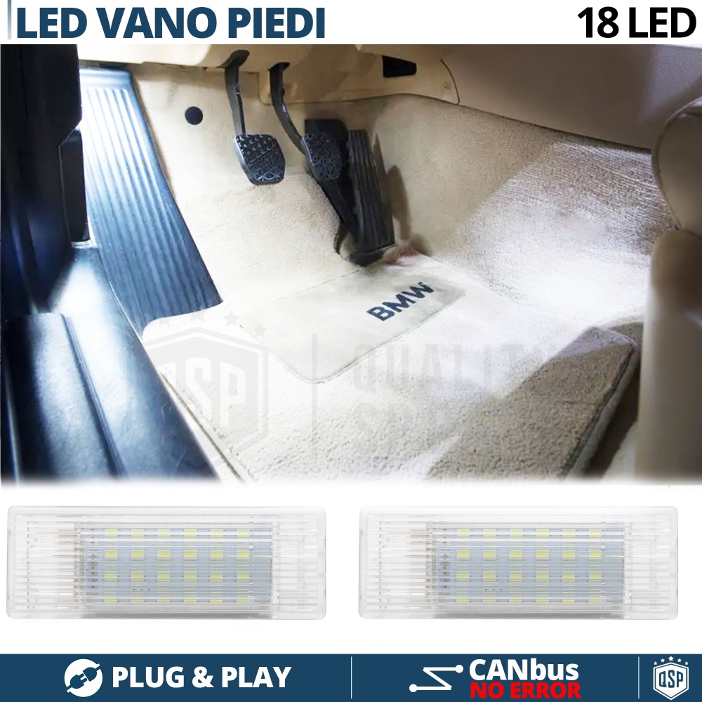 2 LED Fußraum Beleuchtung für BMW 3ER GT F34 | Led Innenbeleuchtung Weißes Eis 6500K CANbus
