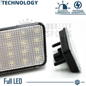 Luce de Matricula LED para Jeep Wrangler JL | CANbus 6500K Blanco Frío, Plug & Play