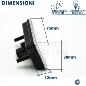 Luce de Matricula LED para Jeep Wrangler JL | CANbus 6500K Blanco Frío, Plug & Play