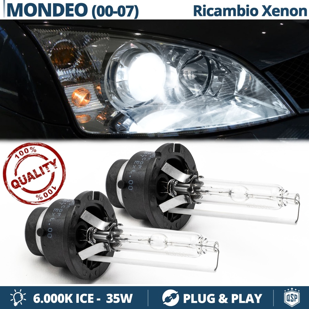 2x D2S Xenon Replacement Bulbs for FORD MONDEO Mk 3 HID 6.000K White Ice 35W 2x D2S Xenon Replacement Bulbs for FORD MONDEO Mk 3 HID 6.000K White Ice 35W