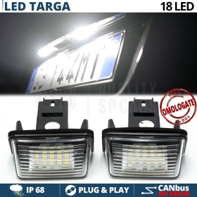 2 Luces de Matrícula LED para PEUGEOT 406 SW (99-05) | Plafones Led CANbus 6500K Blanco Frío