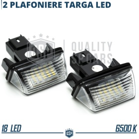 2 Luces de Matrícula LED para PEUGEOT 406 SW (99-05) | Plafones Led CANbus 6500K Blanco Frío
