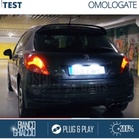 2 Luces de Matrícula LED para PEUGEOT 406 SW (99-05) | Plafones Led CANbus 6500K Blanco Frío