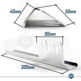 Soporte de MATRÍCULA DELANTERA para Isuzu Kit de Reubicación LATERAL de Placa En Acero Anodizado