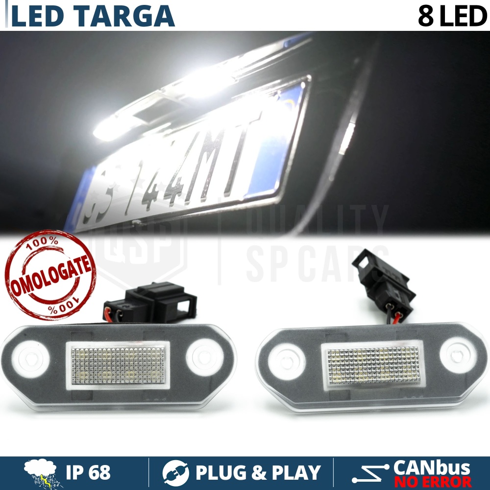 2 LED License Plate Lights for SKODA OCTAVIA MK1 | CANbus, Plug & Play | 6500K Cool White 2 LED License Plate Lights for SKODA OCTAVIA MK1 | CANbus, Plug & Play | 6500K Cool White