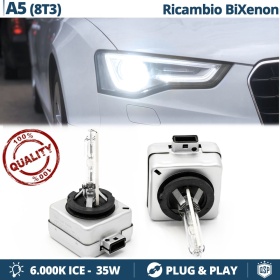 2x Bombillas Bi-Xenon D3S de Repuesto para AUDI A5 8T3 11-16 Luz 6.000K Blanco Frio Lámpara 35W