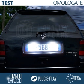 2 LED License Plate Lights for VOLKSWAGEN GOLF 3 | CANbus, Plug & Play | 6500K Cool White
