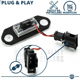 2 LED License Plate Lights for VOLKSWAGEN GOLF 3 | CANbus, Plug & Play | 6500K Cool White
