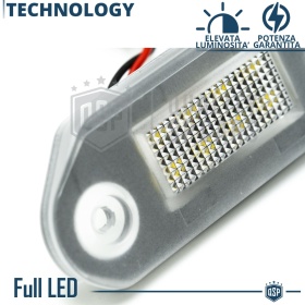 2 LED License Plate Lights for VOLKSWAGEN GOLF 3 | CANbus, Plug & Play | 6500K Cool White